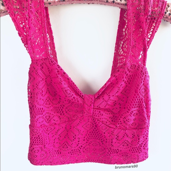 •HP• Charlotte Russe Lace Cap-Sleeve Bralette - Picture 5 of 7